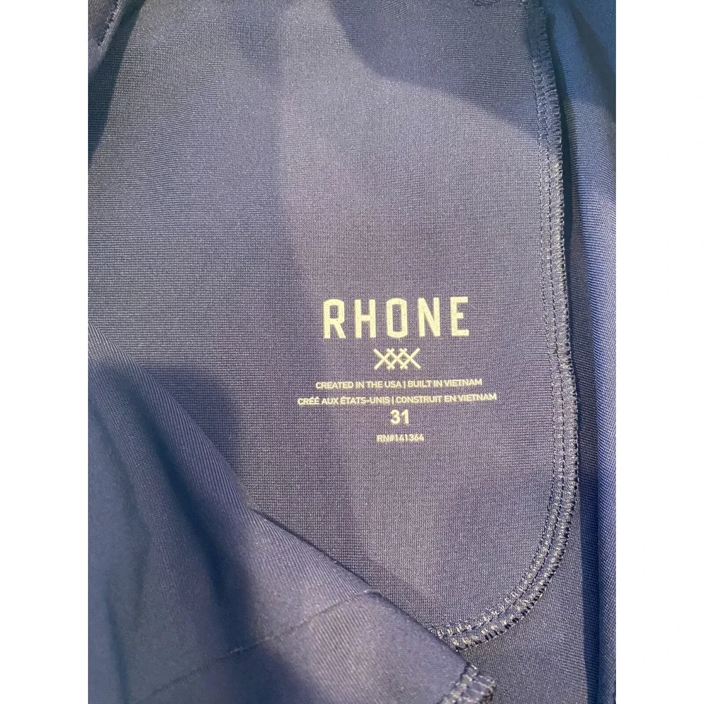 Rhone Pants Mens 31x29.5 Blue Commuter Slim Trousers Golf Casual Logo 5 Pocket